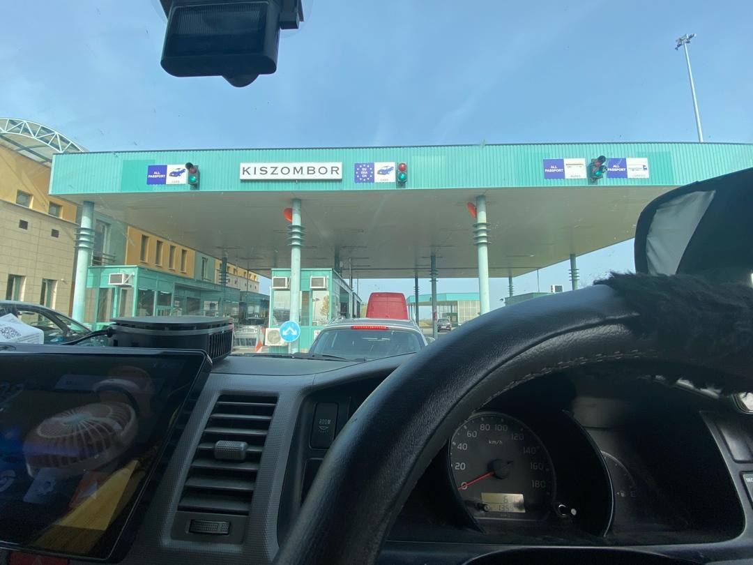 Country flags hanging inside Toyotaki in Budapest Hungary