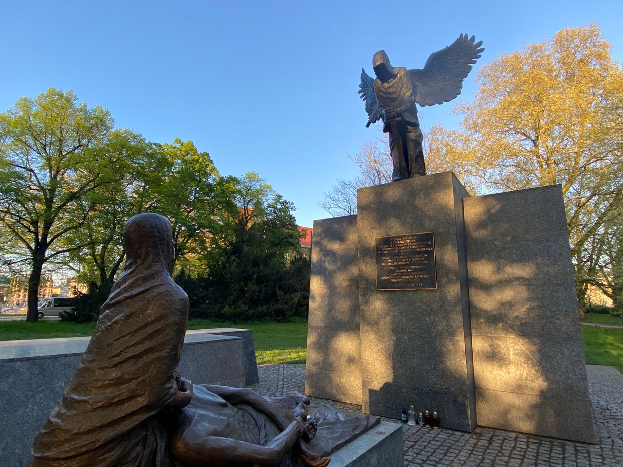 Katyn memorial in Wrocław Poland